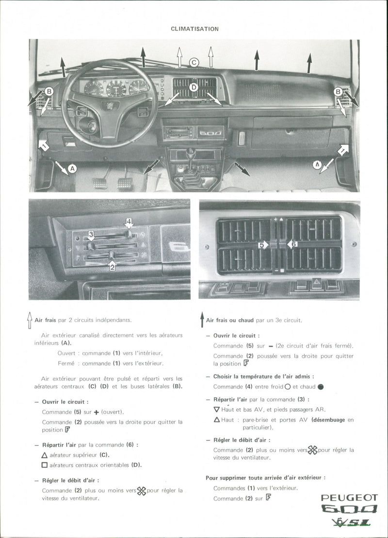 Peugeot 600 V6 SL - Vintage Photograph