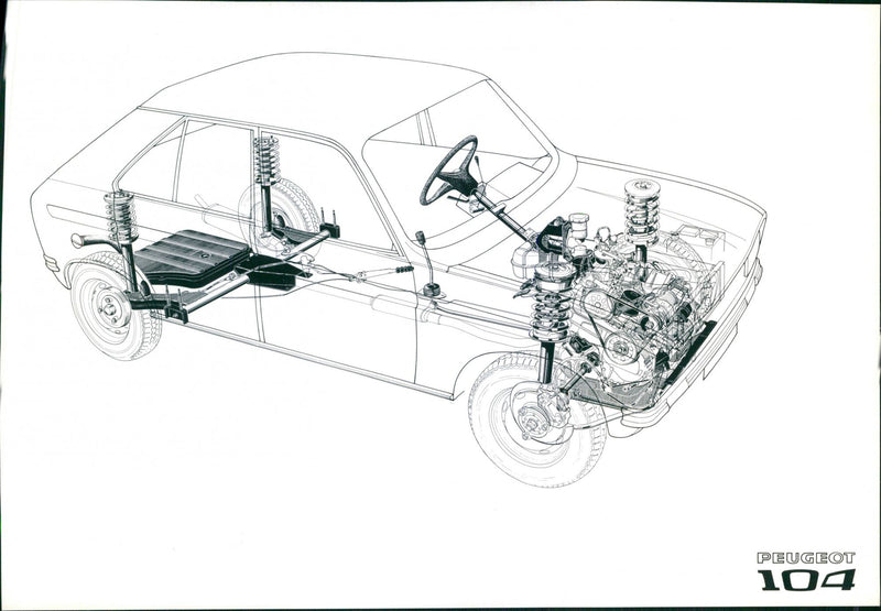 Peugeot 104 - Vintage Photograph