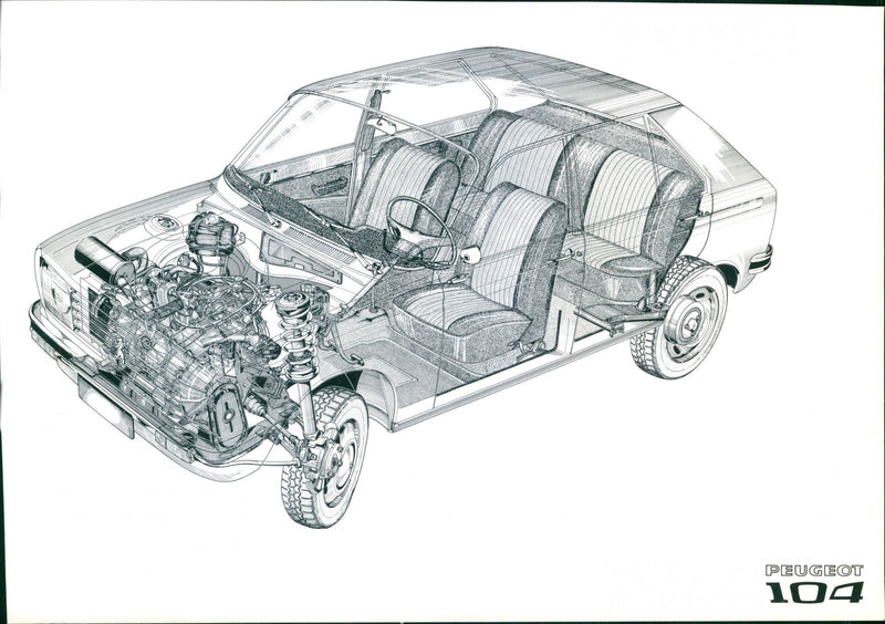 Peugeot 104 - Vintage Photograph