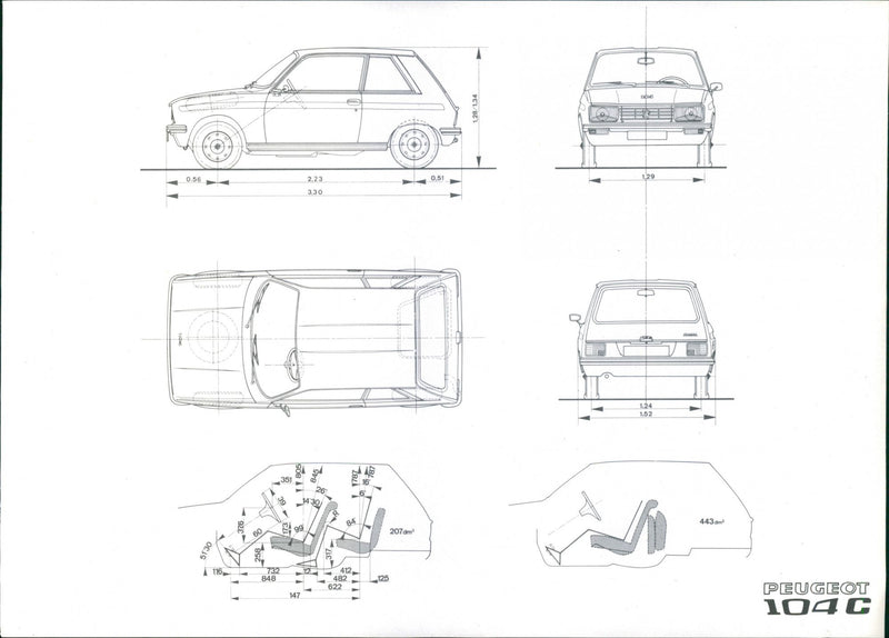 Peugeot 104 C - Vintage Photograph