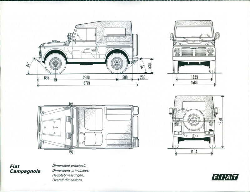 Fiat Campagnola - Vintage Photograph