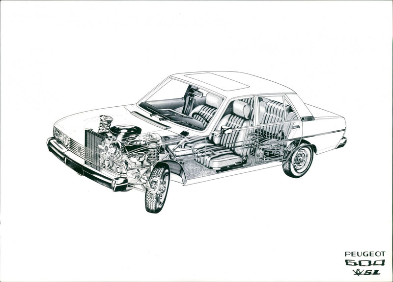 Peugeot 600 V6 SL - Vintage Photograph