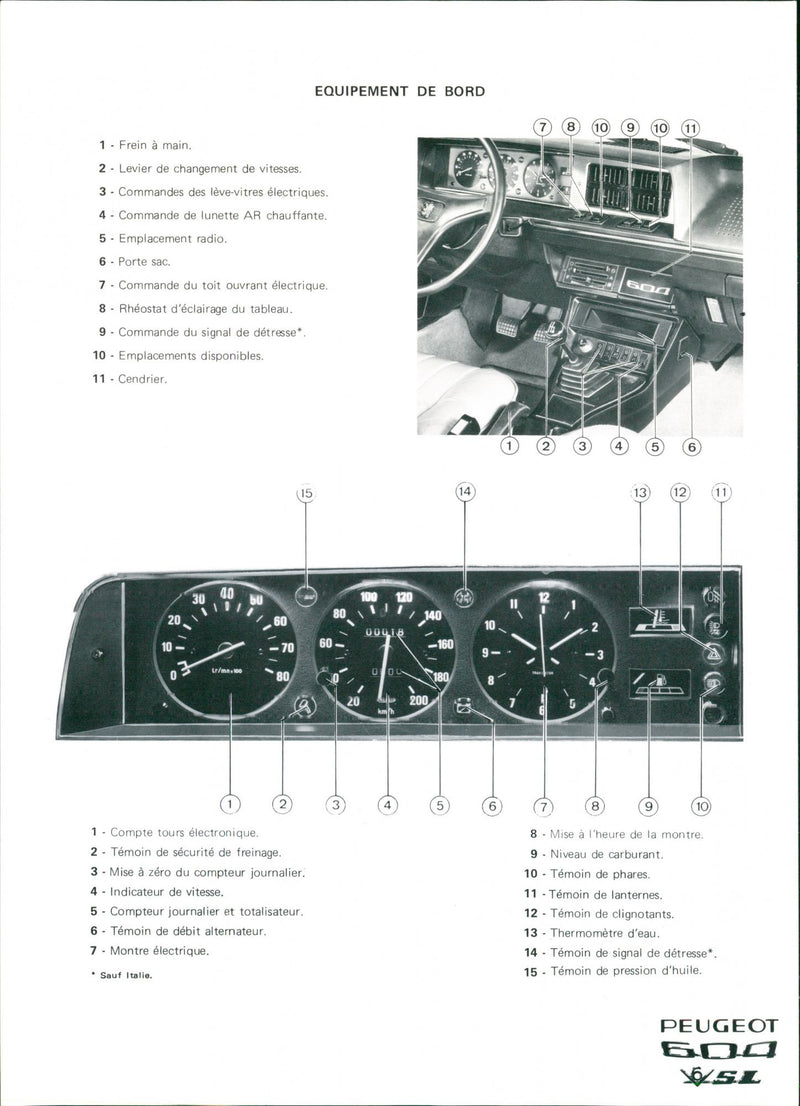 Peugeot 600 V6 SL - Vintage Photograph