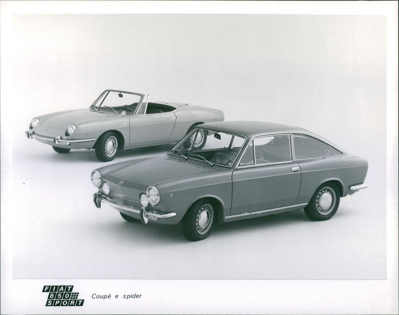 Fiat 850 Sport Coupe and Spider - Vintage Photograph