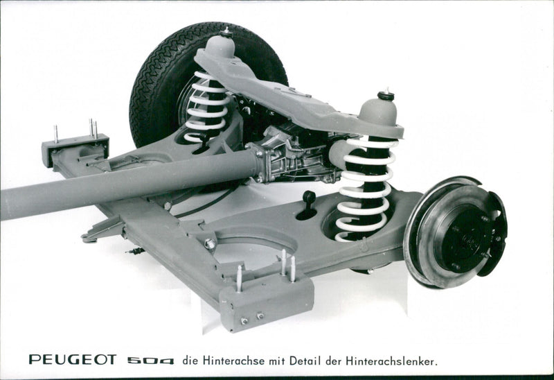 Peugeot 504 Rear Axle - Vintage Photograph