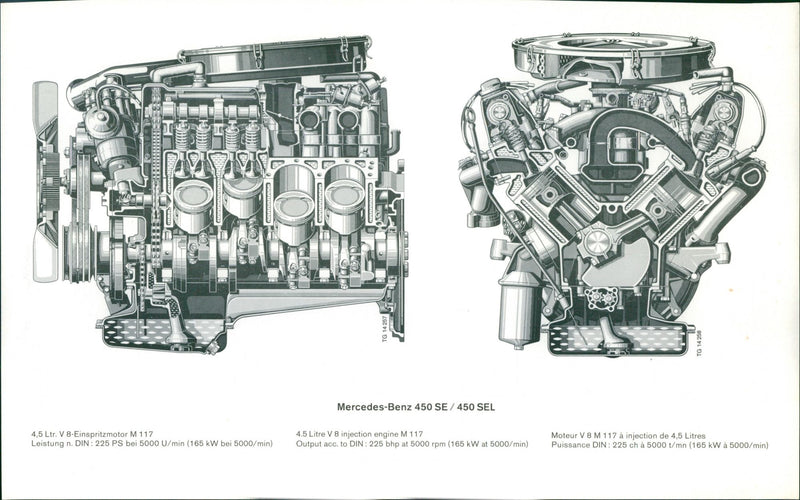Mercedes Benz 450 SE / 450 SEL - Vintage Photograph