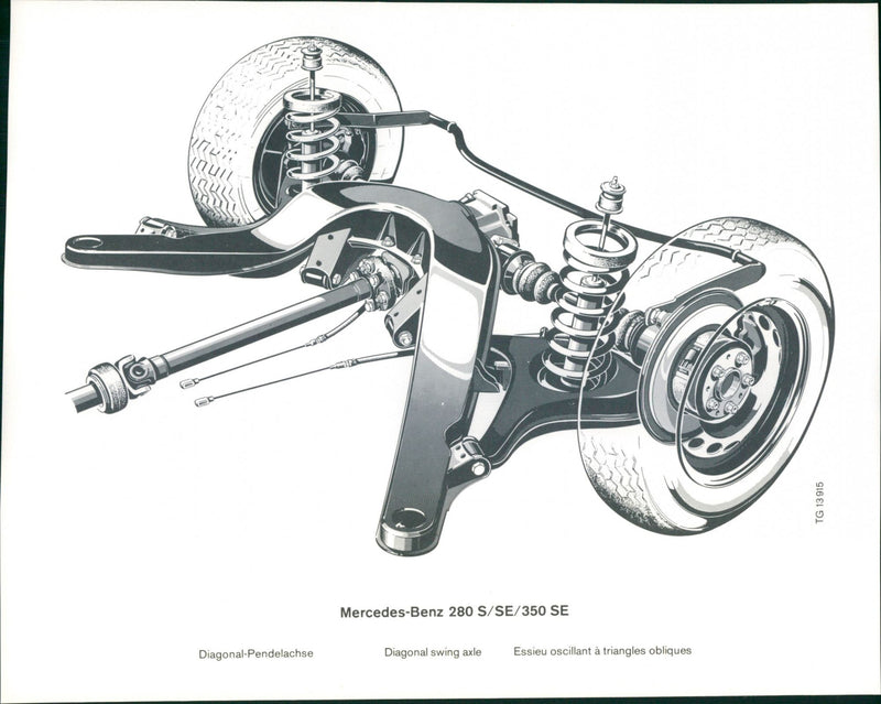 Mercedes Benz 280 S/SE/350 SE - Vintage Photograph