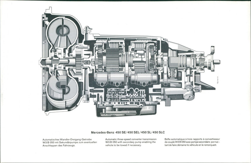 Mercedes Benz 450 SE / 450 SEL / 450 SL / 450 SLC - Vintage Photograph