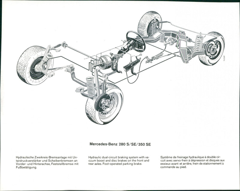 Mercedes Benz 280 S/SE/350 SE - Vintage Photograph