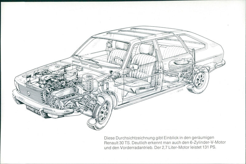 Renault 30 TS - Vintage Photograph