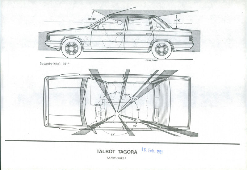 Talbot Tagora Viewing Angle - Vintage Photograph