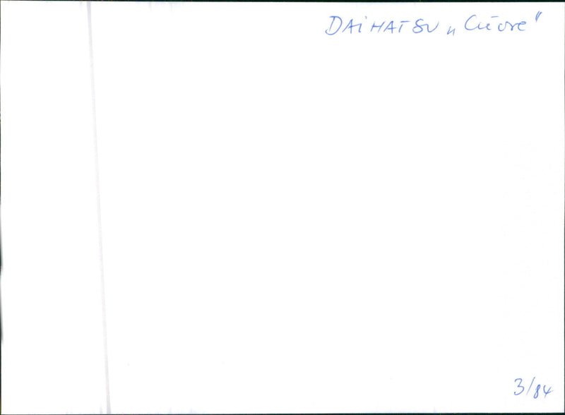 1984 Daihatsu Coure - Vintage Photograph