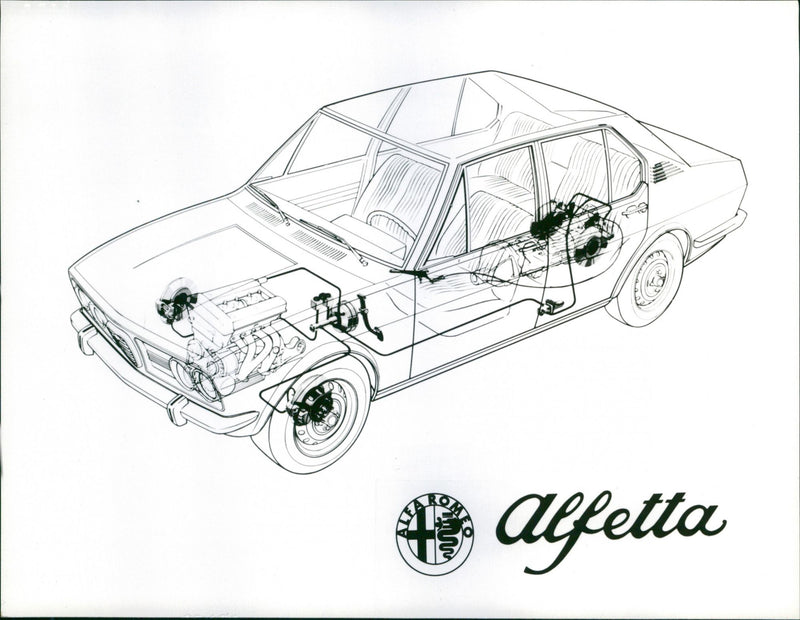 Alfa Romeo Alfetta - Vintage Photograph