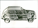 Volkswagen Polo technical illustration - Vintage Photograph