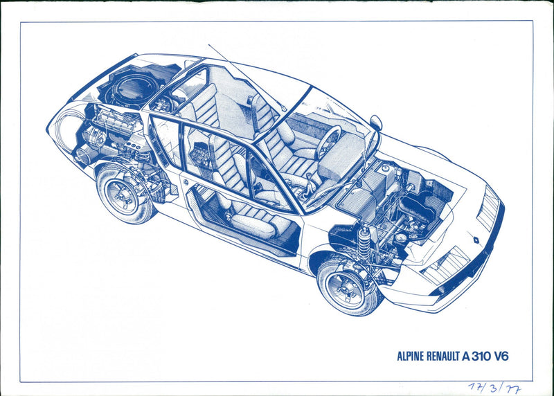 Renault Alpine A310 - Vintage Photograph