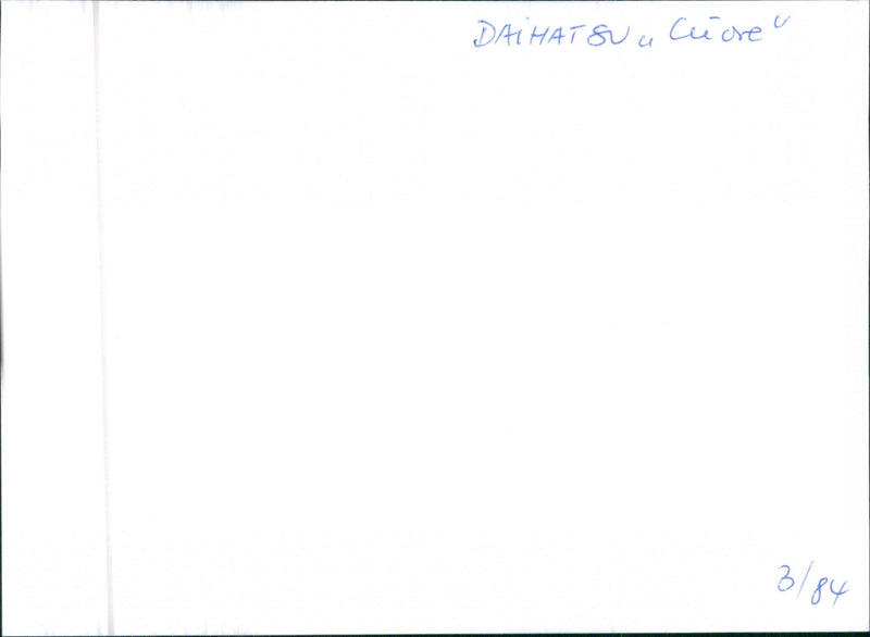 1984 Daihatsu Coure - Vintage Photograph