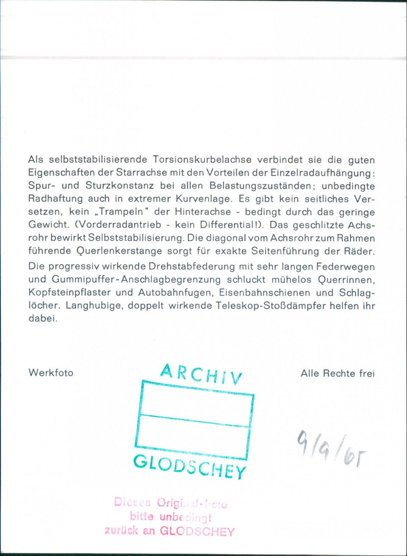 Audi 1965 - Vintage Photograph