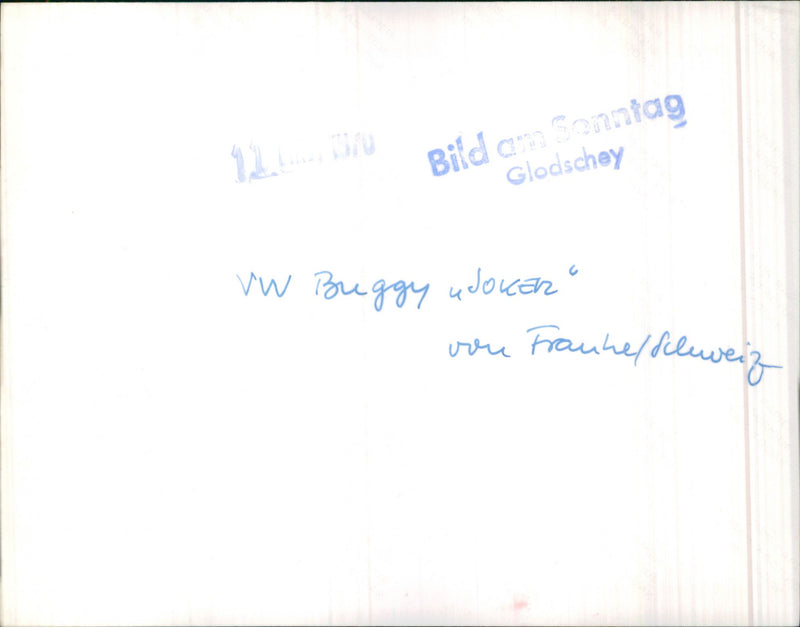 VW Buggy Joker - Vintage Photograph