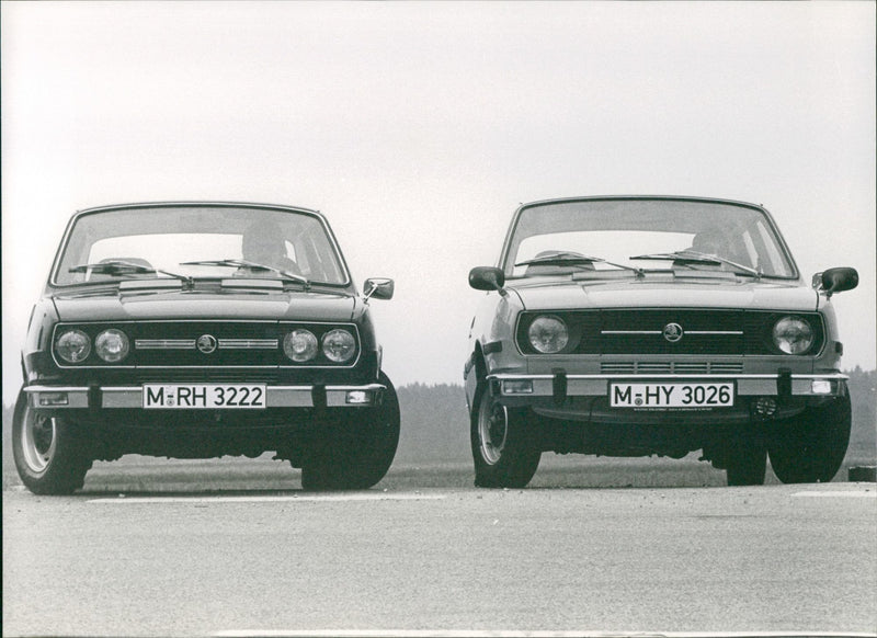 1979 Skoda 105 S and Skoda 120 LS - Vintage Photograph