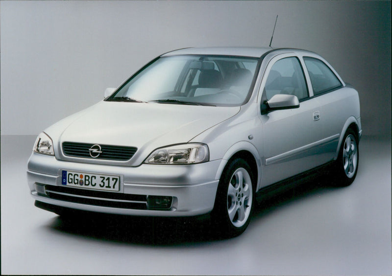 Opel Astra Silver - Vintage Photograph