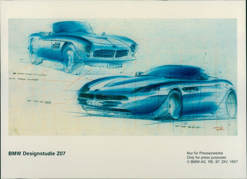 BMW Designstudie Z07 - Vintage Photograph