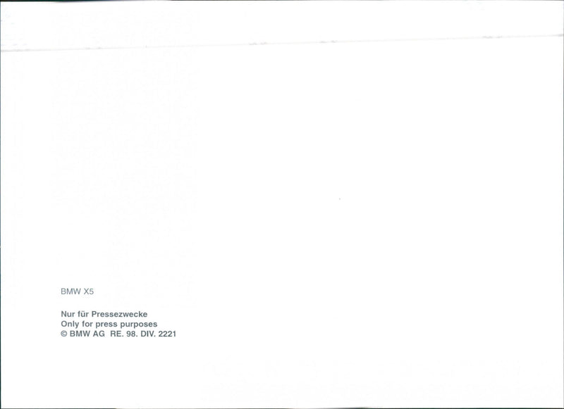 BMW X5 - Vintage Photograph