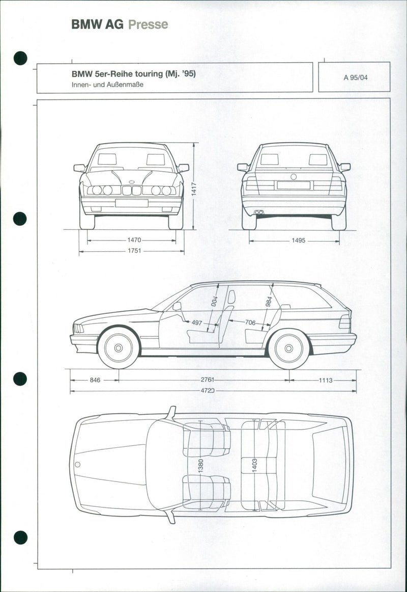 BMW 5 Series Touring 1995 - Vintage Photograph