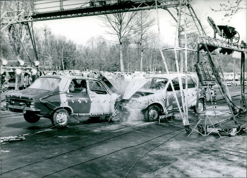 Renault testing 1975 - Vintage Photograph