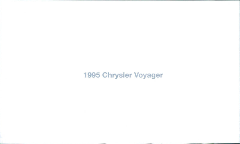 Chrysler 1995 - Vintage Photograph