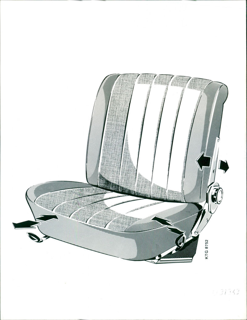 1965 Mercedes-Benz Driver's and Co-driver's Seat. - Vintage Photograph