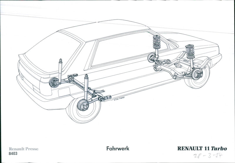 1984 Renault 11 Turbo - Vintage Photograph