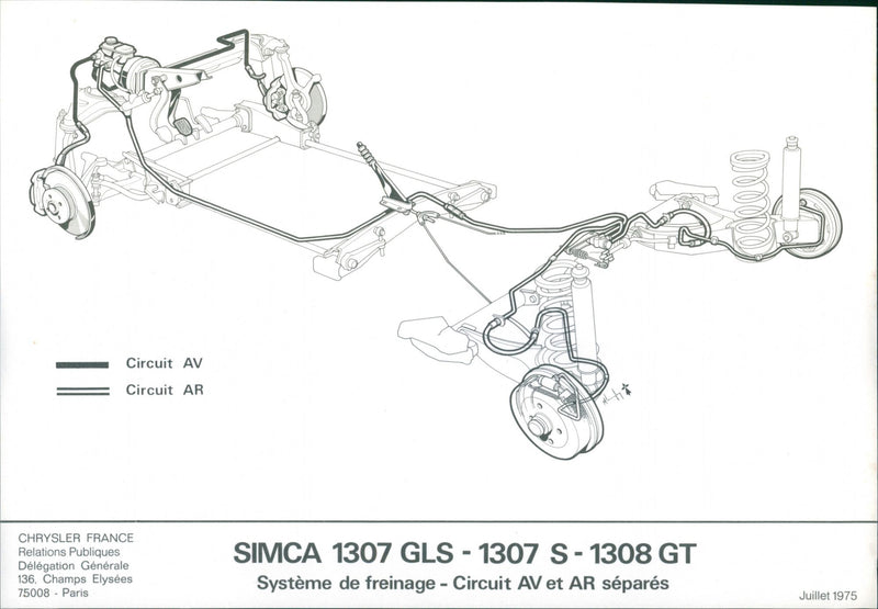 Simca 1307 GLS, Simca 1307 S and Simca 1308 GT - Vintage Photograph