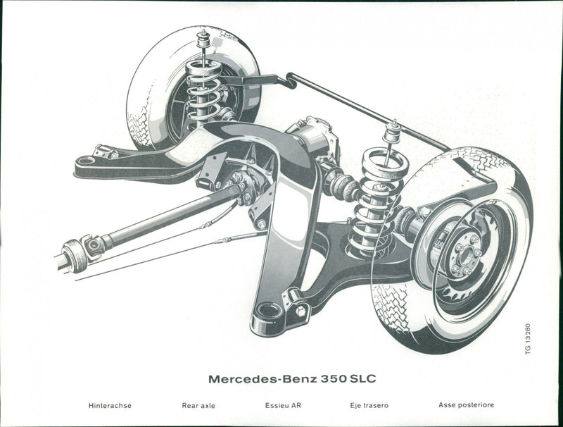 Mercedes-Benz 350 SLC - Vintage Photograph
