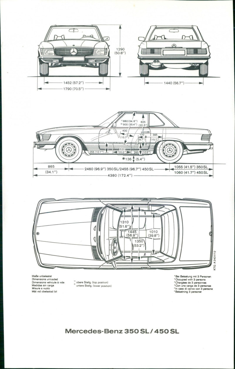 Mercedes-Benz 350 SL - Vintage Photograph