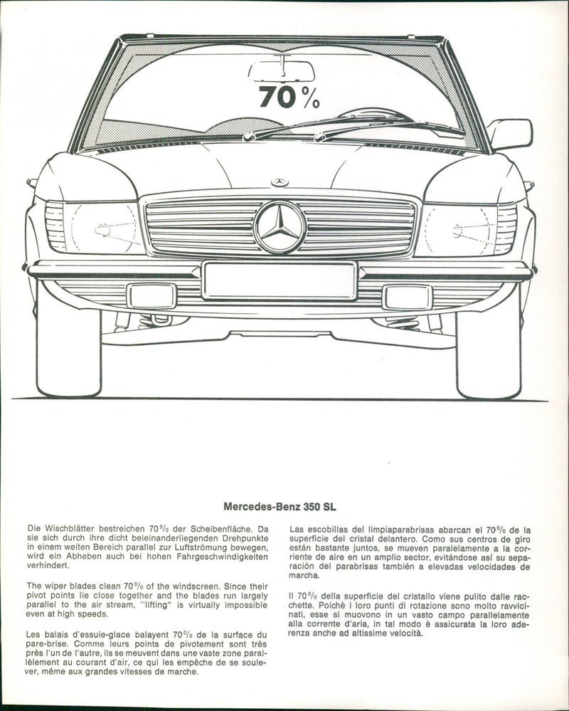 Mercedes-Benz 350 SL - Vintage Photograph