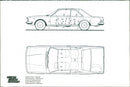 Fiat 130 Coupe Internal Dimensions - Vintage Photograph