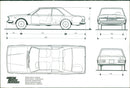 Fiat 130 Coupe External Dimensions - Vintage Photograph