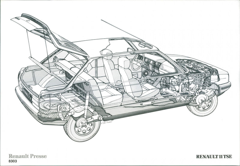 Renault 11 TSE - Vintage Photograph