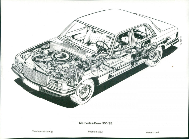 Mercedes-Benz 350 SE - Vintage Photograph