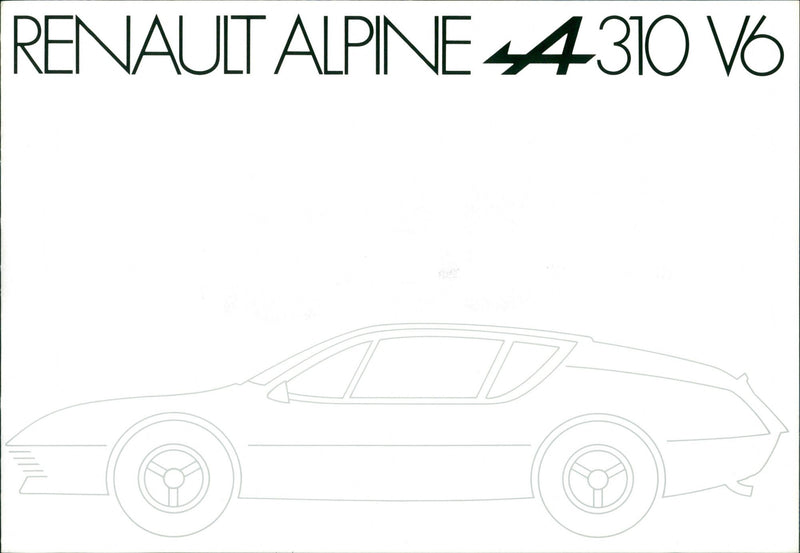 Renault Alpine A 310 V6 - Vintage Photograph