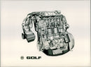 1983 Volkswagen Golf's engine - Vintage Photograph