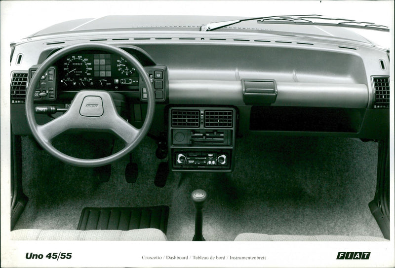 Fiat 45/55 Dashboard - Vintage Photograph