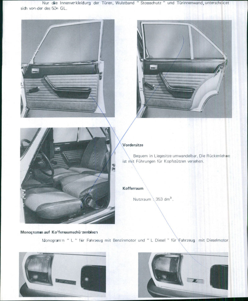 Peugeot 504 L dimensions - Vintage Photograph