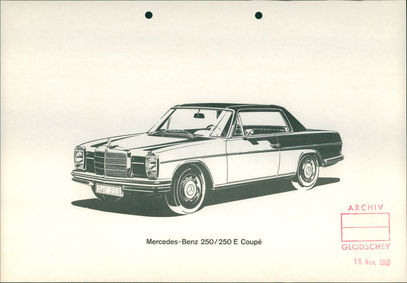 Mercedes Benz 250 / 250 E Coupe - Vintage Photograph