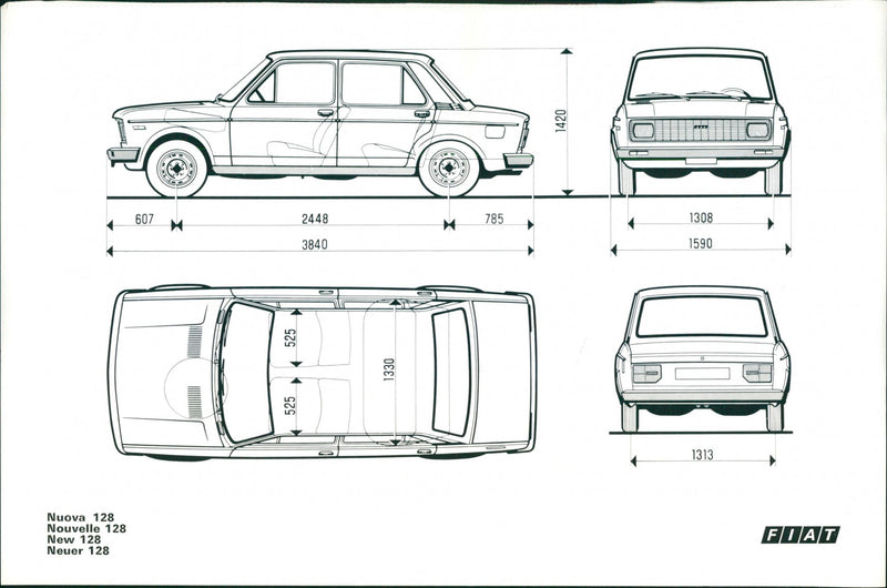 Fiat 128 - Vintage Photograph