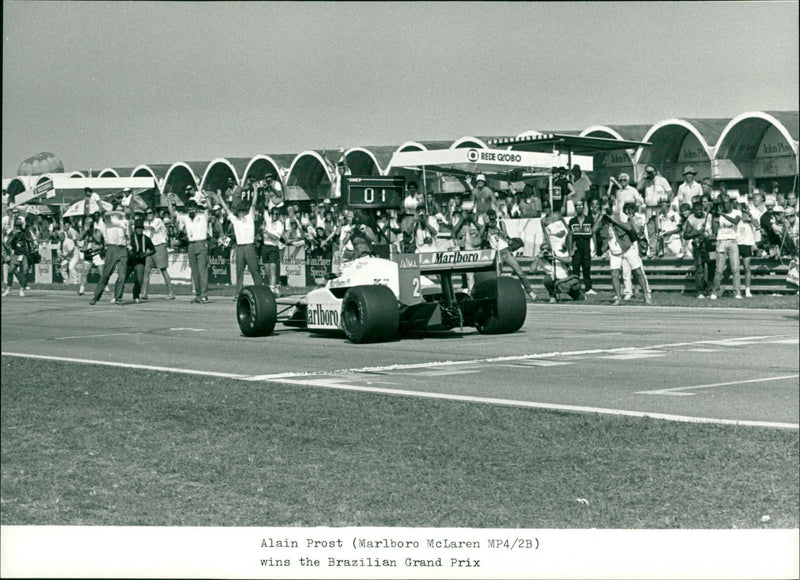 Alain Prost - Vintage Photograph