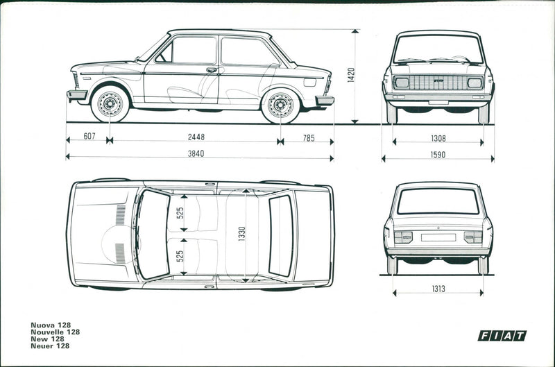 Fiat 128 - Vintage Photograph