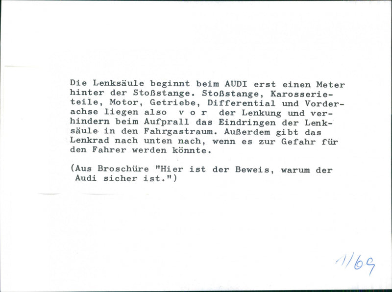 Audi - Vintage Photograph