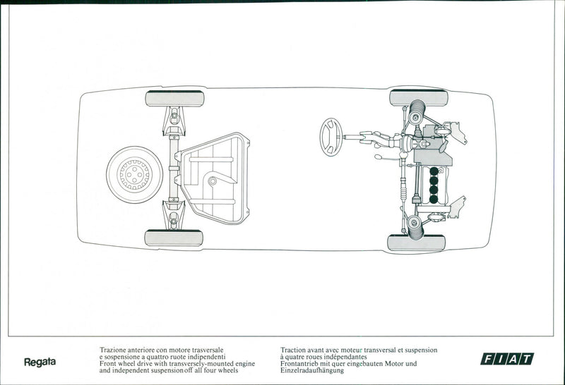 1983 Fiat Regata - Vintage Photograph