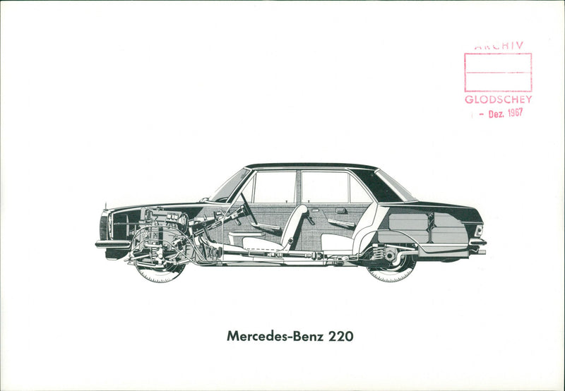 Mercedes-Benz 220 - Vintage Photograph